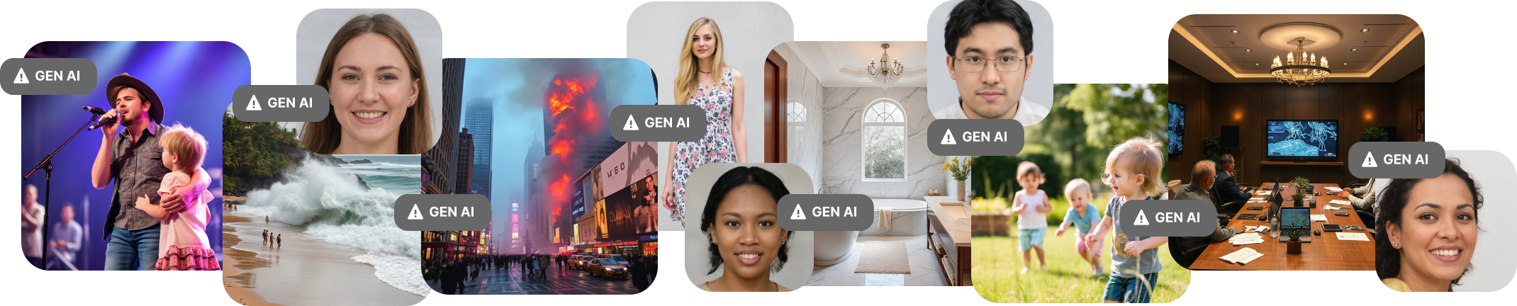 Photo demonstraiting AI Generated images